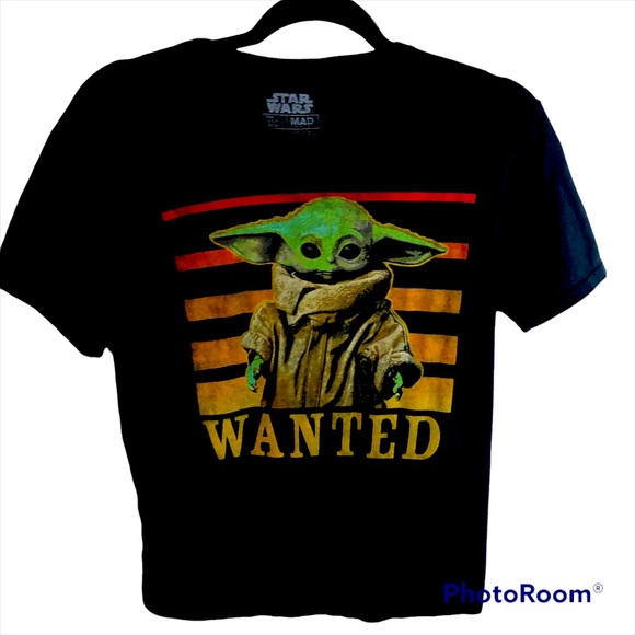 Star Wars Baby Yoda The Child Wanted Black Tshirt. Small - Picture 1 of 4